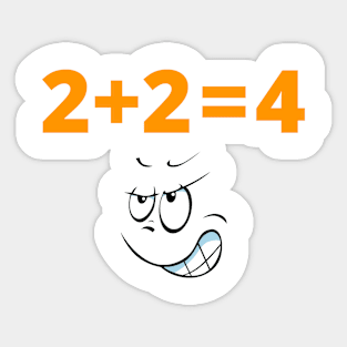 2+2=4 Sticker